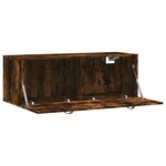 vidaXL Armoire murale Chêne fumé 100x36 5x35 cm Bois d'ingénierie