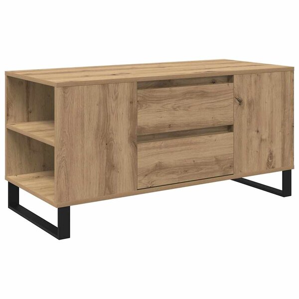 vidaXL Table basse Chêne artisanal 102 x 44 5 x 50 cm