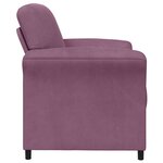 vidaXL Canapé 1 place Pourpre 88 x 83 x 95 cm Velours