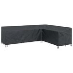 vidaXL Housse de meubles d'extérieur Noir 286 x 222 x 80 cm Tissu 210D
