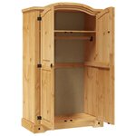 vidaXL Garde-robe avec 2 portes Gamme Corona pin mexicain