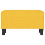 vidaXL Banc Jaune clair 70x35x41 cm Tissu