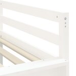 vidaXL Lit mezzanine enfants toboggan blanc 90x200 cm bois pin massif