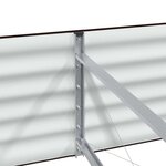 vidaXL Jardinière surélevée Marron 240 x 80 x 44 cm Acier