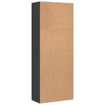 vidaXL Buffet haut noir 70x35x180 cm bois d'ingénierie