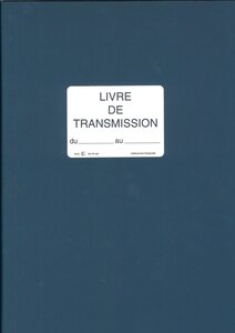 Registre livre de transmission 150 pages, 21x29,7cm bleu SP620 ELVE