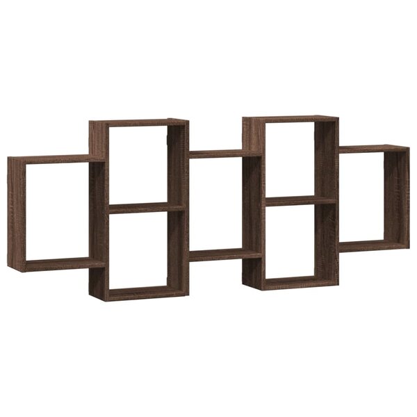 vidaXL Étagère murale chêne marron 159x18x65 cm bois d'ingénierie