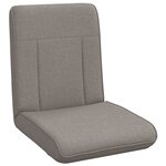 vidaXL Fauteuil de sol ajustable Taupe Tissu