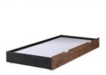 ALEX Lit Simple 90x200 pin massif + Sommier + Lit gigogne