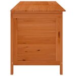 vidaXL Boîte de rangement de jardin marron bois massif de sapin