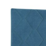 vidaXL Tête de lit avec tête de lit Bleu foncé 160 cm Velours