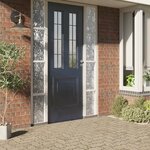 vidaXL Film pour fenêtre dépoli motif de fleurs 90x500 cm PVC