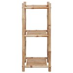 vidaXL Étagère à 3 niveaux carré bambou