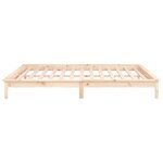 vidaXL Cadre de lit à LED sans matelas 140x200 cm bois massif