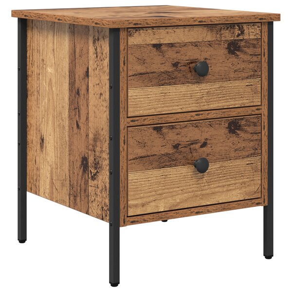 vidaXL Table de Chevet Bois Ancien 40x42x50 cm Bois Ingénierie