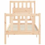 vidaXL Cadre de lit sans matelas bois de pin massif