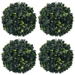 vidaXL Boules de buis artificielles 4 Pièces 12 cm