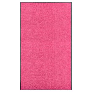 vidaXL Paillasson lavable Rose 90x150 cm