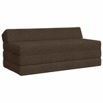 vidaXL Canapé-lit pliable Taupe 120 x 60 x 49 cm Tissu