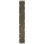 vidaXL Pieds de table à manger en forme de U  2 pièces  acier naturel  60 x (72-73) cm