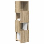 vidaXL Meuble d'angle Blanc 25 5x25x102cm Bois d'ingénierie