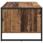 vidaXL Table basse Bois Ancien 80 x 50 x 40 cm Bois d'ingénierie