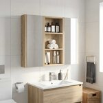 vidaXL Armoire murale de salle de bain Chêne Sonoma 30 x 10 x 60 5 cm