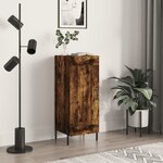 vidaXL Buffet Chêne fumé 34 5x34x90 cm Bois d'ingénierie