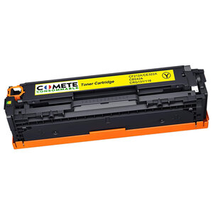 COMETE - 131X - 1 Toner compatible avec HP 131X 131A CF210X CF212A CE322 - Jaune - Marque française