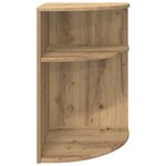 vidaXL Table d'appoint Chêne artisanal 39 7 x 39 7 x 60 cm