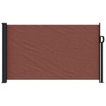 vidaXL Auvent latéral rétractable marron 120x500 cm