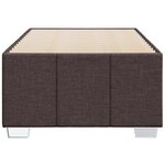 vidaXL Cadre de lit sans matelas marron foncé 90x190 cm tissu