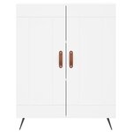 vidaXL Buffet haut Blanc 69 5x34x180 cm Bois d'ingénierie