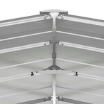 vidaXL Lit surélevé de jardin Marron 129x129x77 cm Acier galvanisé