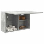 vidaXL Armoire murale de bain gris béton 60x25x40 cm bois d'ingénierie