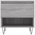 vidaXL Tables basses 2 Pièces sonoma gris 50x46x50 cm bois d'ingénierie