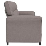 vidaXL Canapé 100  polyester  cadre en métal  MDF  Contreplaqué