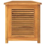 vidaXL Boîte de rangement jardin et sac 200x50x53 cm bois massif teck
