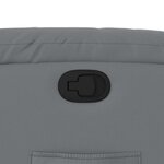 vidaXL Fauteuil inclinable Gris Similicuir