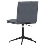 vidaXL Chaises à manger lot de 2 Gris foncé Velours