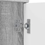 vidaXL Meuble sous lavabo de salle de bain Sonoma gris
