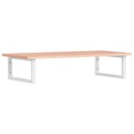 vidaXL Étagère de vasque murale acier et bois de chêne massif