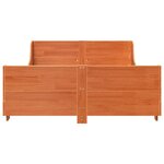 vidaXL Cadre de lit sans matelas cire marron 140x200cm bois pin massif