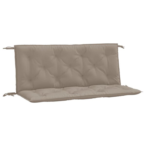 vidaXL Coussins de banc de jardin 2 Pièces taupe 120x50x7 cm tissu Oxford