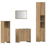 vidaXL Ensemble de meubles salle de bain 4 Pièces bois d'ingénierie