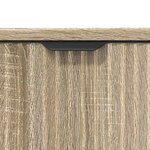 vidaXL Ensemble de mobilier de salle de bain Plaid 3 Pièces Chêne sonoma