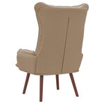 vidaXL fauteuil Cappuccino 69 x 74 x 93 cm Cuir artificiel