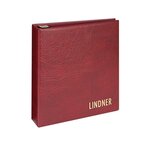 Reliure luxe Uniplate Lindner bordeaux.