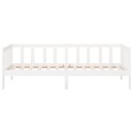 vidaXL Lit de jour Blanc 80x200 cm Bois de pin massif