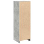 vidaXL Armoire de salle de bain Gris béton 30x30x95 cm Aggloméré